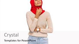  Presentation with sore throat - Slide set enhanced with young-african-american-woman-wearing background and a white colored foreground