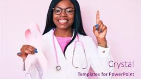  Presentation with african american woman question - Audience pleasing slide set consisting of young-african-american-woman-wearing backdrop and a pink colored foreground
