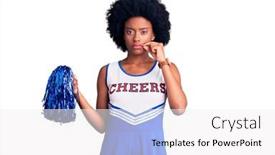  Presentation with lips mouth - Slide set consisting of young-african-american-woman-wearing background and a white colored foreground