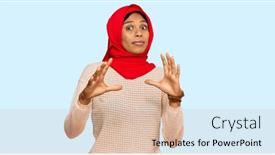  Presentation with panic - PPT layouts featuring young-african-american-woman-wearing background and a lemonade colored foreground