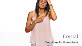  Presentation with fever - Theme enhanced with young-african-american-woman-wearing background and a sky blue colored foreground