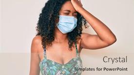  Presentation with medical error - Slide deck enhanced with young-african-american-woman-wearing background and a lemonade colored foreground