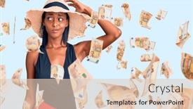  Presentation with african american woman question - Presentation consisting of young-african-american-woman-wearing background and a lemonade colored foreground