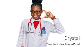  Presentation with african american weddig - Presentation design enhanced with young-african-american-woman-wearing background and a white colored foreground