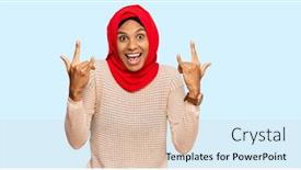  Presentation with traditional music - PPT layouts consisting of young-african-american-woman-wearing background and a lemonade colored foreground