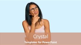  Presentation with african american woman question - Audience pleasing theme consisting of young-african-american-woman-wearing backdrop and a coral colored foreground