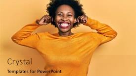  Presentation with breastfeeding and african american - PPT layouts having young-african-american-woman-wearing background and a gold colored foreground