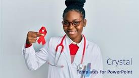 Presentation with african woman - Theme enhanced with young-african-american-woman-wearing background and a lemonade colored foreground