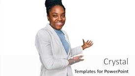  Presentation with african american business - Theme having young-african-american-woman-wearing background and a white colored foreground