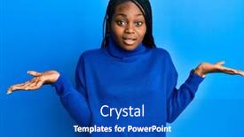  Presentation with american - Presentation theme featuring young-african-american-woman-wearing background and a teal colored foreground