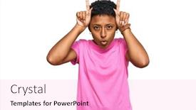  Presentation with african american couples - Audience pleasing presentation design consisting of young-african-american-woman-wearing backdrop and a  colored foreground