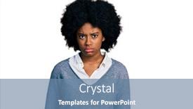  Presentation with african american seniors - Presentation theme having young-african-american-woman-wearing background and a  colored foreground