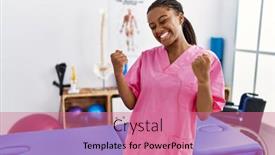  Presentation with african american couples in the mountains - Slide set enhanced with young-african-american-woman-working background and a  colored foreground