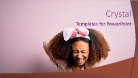  Presentation with back pain - Beautiful theme featuring young-african-american-woman backdrop and a lemonade colored foreground