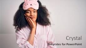  Presentation with afro - Cool new presentation with young-african-american-woman backdrop and a lemonade colored foreground