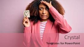  Presentation with shame - Audience pleasing slide deck consisting of young-african-american-woman backdrop and a coral colored foreground