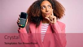  Presentation with african american marriage - Slide set with young-african-american-woman background and a red colored foreground