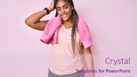  Presentation with african american woman question - Slide set with young-african-american-woman background and a lemonade colored foreground