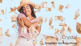  Presentation with self love - PPT theme enhanced with young-african-american-woman background and a lemonade colored foreground