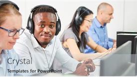  Presentation with language - Cool new PPT theme with young-african-man-and-fellow backdrop and a lemonade colored foreground