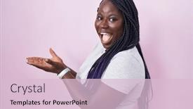  Presentation with woman hands open - 