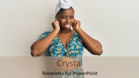  Presentation with turban - Audience pleasing presentation consisting of young-african-woman-wearing-hair backdrop and a coral colored foreground