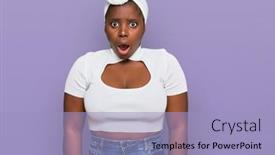  Presentation with turban - Beautiful PPT layouts featuring young-african-woman-with-turban backdrop and a light blue colored foreground