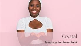  Presentation with turban - Presentation featuring young-african-woman-with-turban background and a lemonade colored foreground
