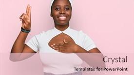  Presentation with turban - Amazing theme having young-african-woman-with-turban backdrop and a lemonade colored foreground