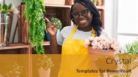  Presentation with hand holding plant - 