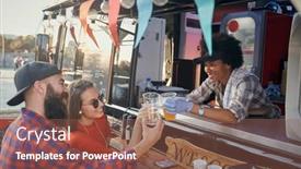  Presentation with afro - Amazing theme having young-afro-american-female-employee backdrop and a tawny brown colored foreground