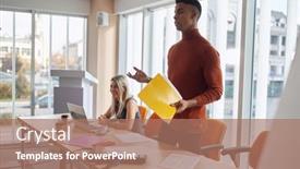  Presentation with elementary school african american female career day - Amazing slides having young-afro-american-man-lecturing backdrop and a coral colored foreground