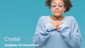  Presentation with american revolution close up - Audience pleasing theme consisting of young-afro-american-woman-wearing backdrop and a teal colored foreground