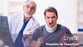  Presentation with golf player playing - Beautiful PPT theme featuring young-american-footbal-player-visiting backdrop and a ocean colored foreground