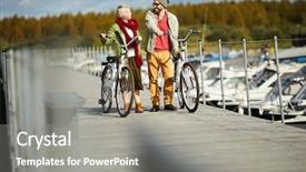  Presentation with catholic couple silhouette of young - Presentation theme having young amorous caucasian couple talking background and a  colored foreground