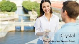  Presentation with wine - Cool new theme with young amorous dates with glasses backdrop and a  colored foreground