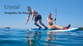  Presentation with lovers - Audience pleasing slide set consisting of young-and-beautiful-couple backdrop and a light blue colored foreground