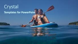  Presentation with lovers - Slide deck enhanced with young-and-beautiful-couple background and a ocean colored foreground