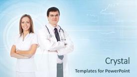  Presentation with abstract medical - PPT theme with beautiful young woman with cute cat at home closeup background and a light gray colored foreground