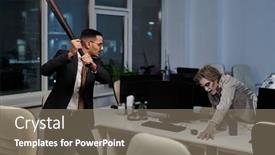  Presentation with angry - Amazing PPT layouts having young-angry-businessman-with-baseball backdrop and a gray colored foreground