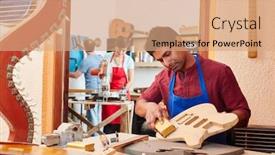  Presentation with apprentice - PPT layouts enhanced with young-apprentice-works background and a coral colored foreground