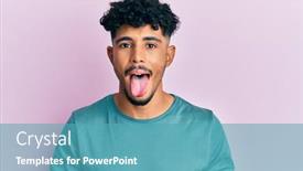  Presentation with arab - Cool new PPT theme with young-arab-handsome-man-wearing backdrop and a teal colored foreground