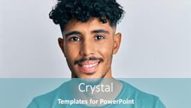  Presentation with arab - Beautiful slide deck featuring young-arab-handsome-man-wearing backdrop and a teal colored foreground