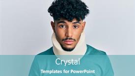  Presentation with cervical - PPT layouts enhanced with young-arab-handsome-man-wearing background and a teal colored foreground