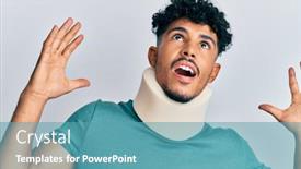  Presentation with cervical - Slide set with young-arab-handsome-man-wearing background and a teal colored foreground