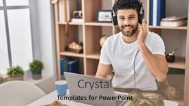  Presentation with army - Theme featuring young-arab-man-army-soldier background and a coral colored foreground