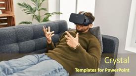  Presentation with mental - Slide set with young-arab-man-patient-having background and a tawny brown colored foreground