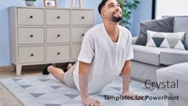  Presentation with arab - Presentation featuring young-arab-man-smiling-confident background and a light gray colored foreground