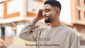  Presentation with arab - PPT theme having young-arab-man-smiling-confident and a mint green colored foreground