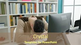  Presentation with university - PPT layouts featuring young-arab-man-student-tired background and a coral colored foreground